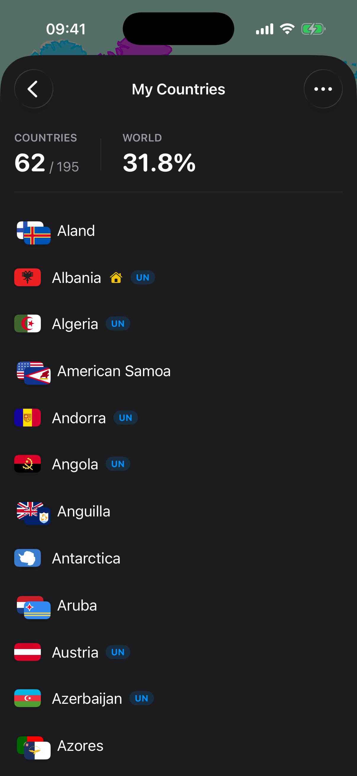 Maprat Track Countries Screenshot