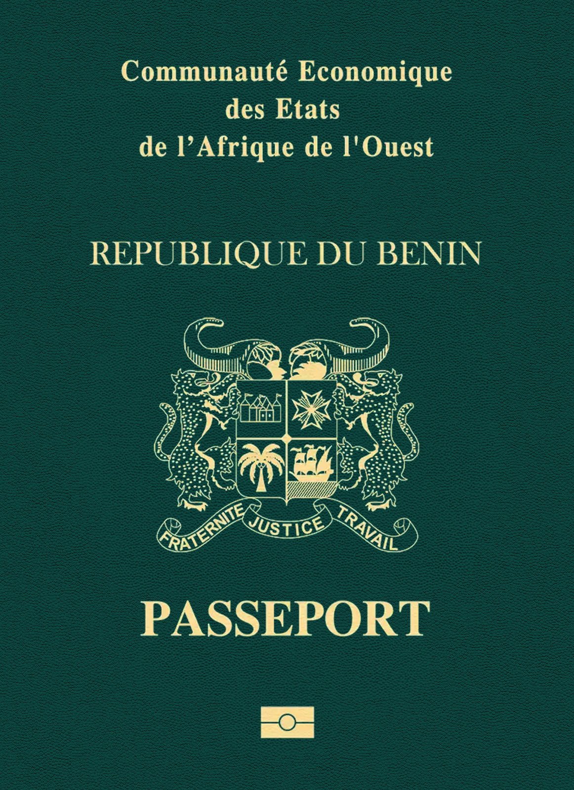Benin passport
